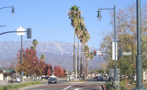 Intersection of Calimesa Boulevard and Myrtlewood Drive